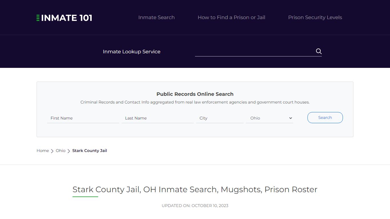 Stark County Jail, OH Inmate Search, Mugshots, Prison Roster